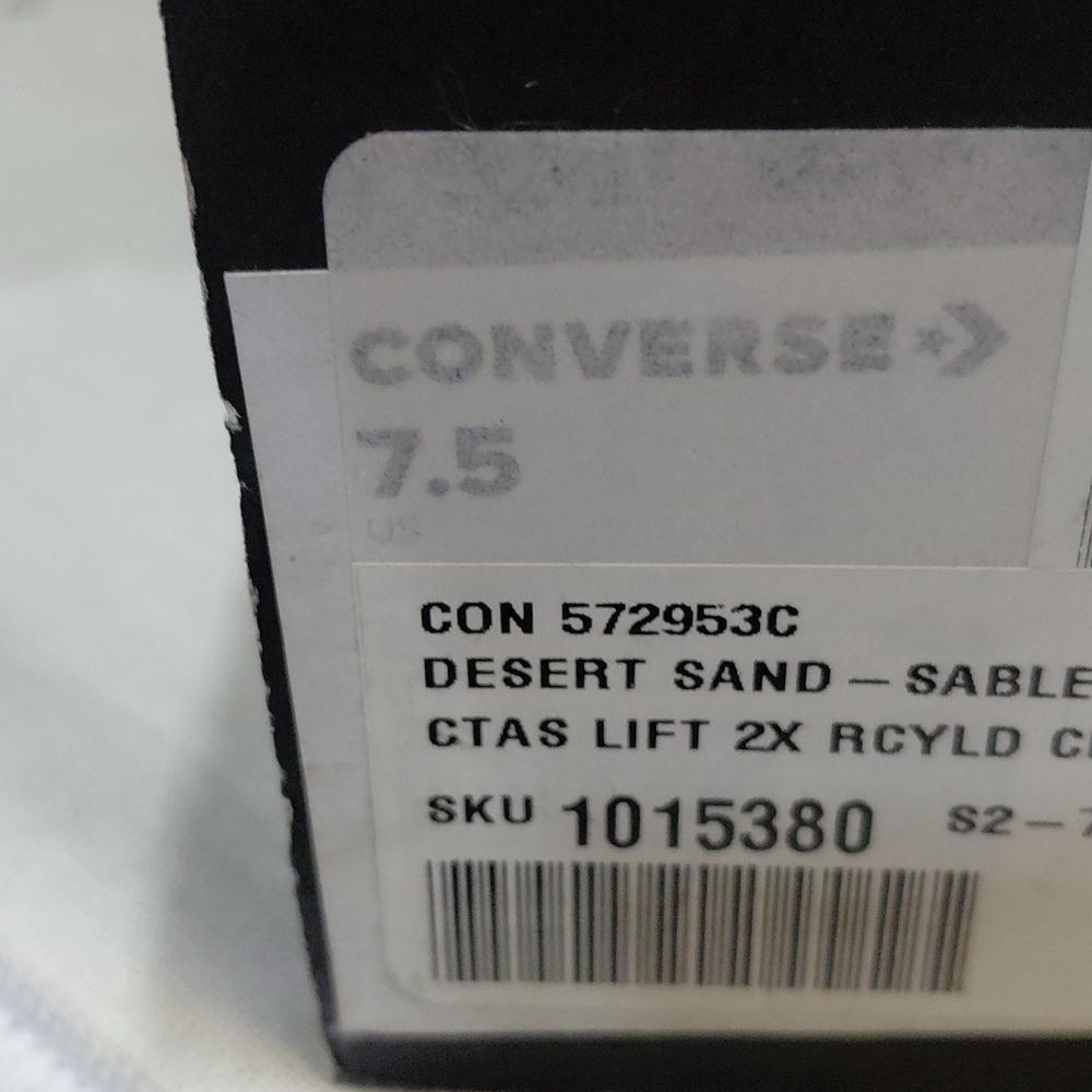 Converse White/Cream Platform Lace-Up High-Top Boots - Picture 11 of 11